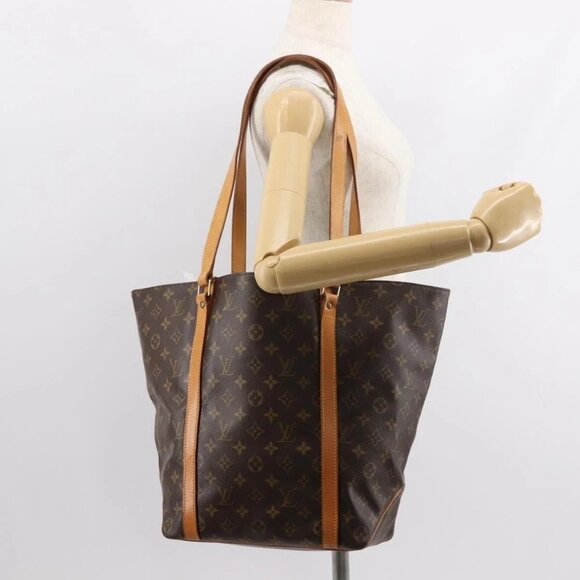 LOUIS VUITTON Monogram Sac Shopping Tote Bag M51108 LV Auth 121334 - Picture 1 of 16